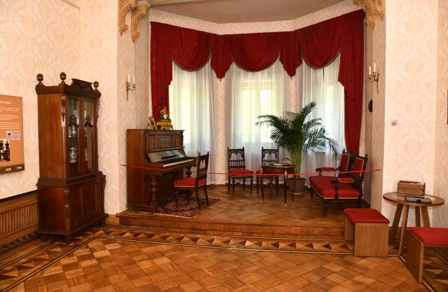 Dauderu nama vēsturei veltīta ekspozīcija - Bingneru villas kungu istaba. 2019. gads